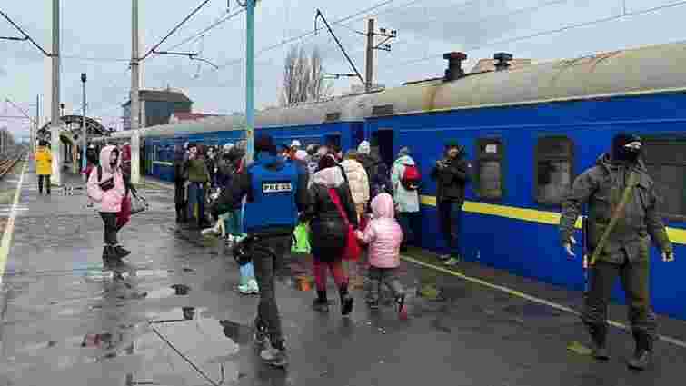 «Укрзалізниця» вже перевезла на захід України 2,7 млн людей