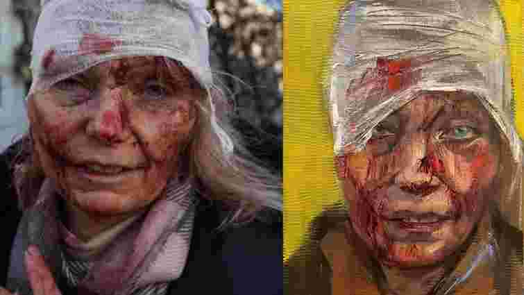 Портрет пораненої мешканки Чугуєва продали за 100 тисяч доларів