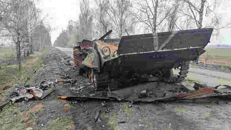 Нацгвардійці знищили кілька десятків одиниць російської техніки на Київщині