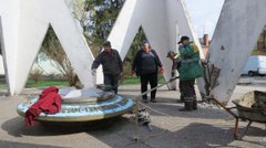 У Дрогобичі зносять радянський меморіал «Вічний вогонь»