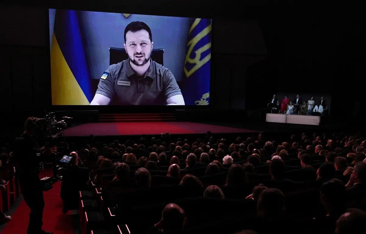 Володимир Зеленський виступив на відкритті Каннського кінофестивалю