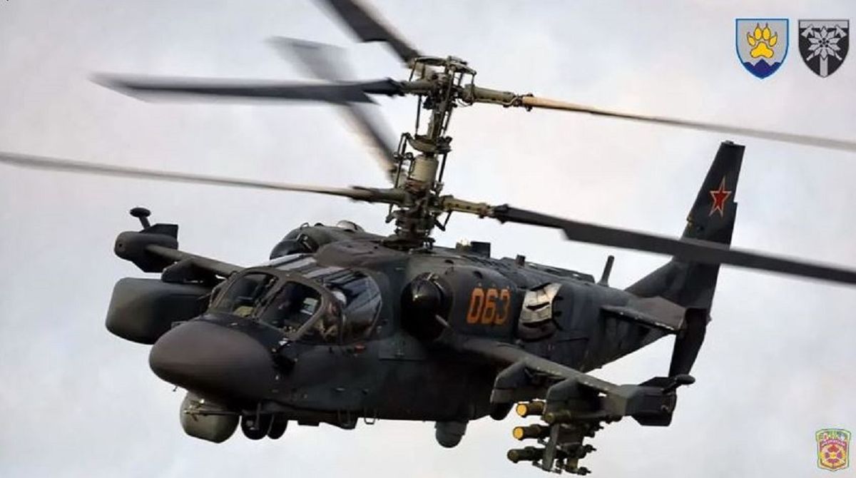 Бійці 128-ї бригади знищили російський вертоліт Ка-52 «Алігатор»