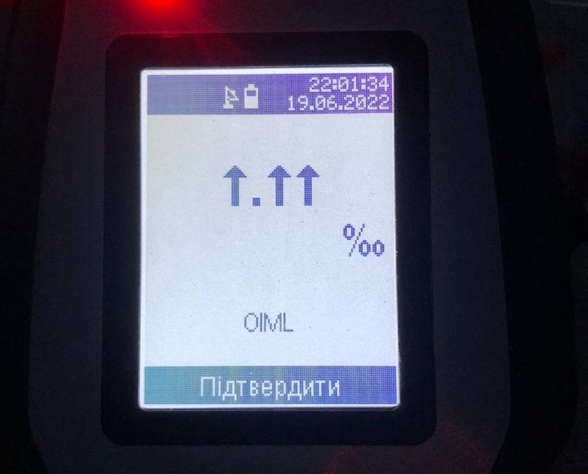 У скутериста з Тернопільщини виявили 25-кратне перевищення алкоголю