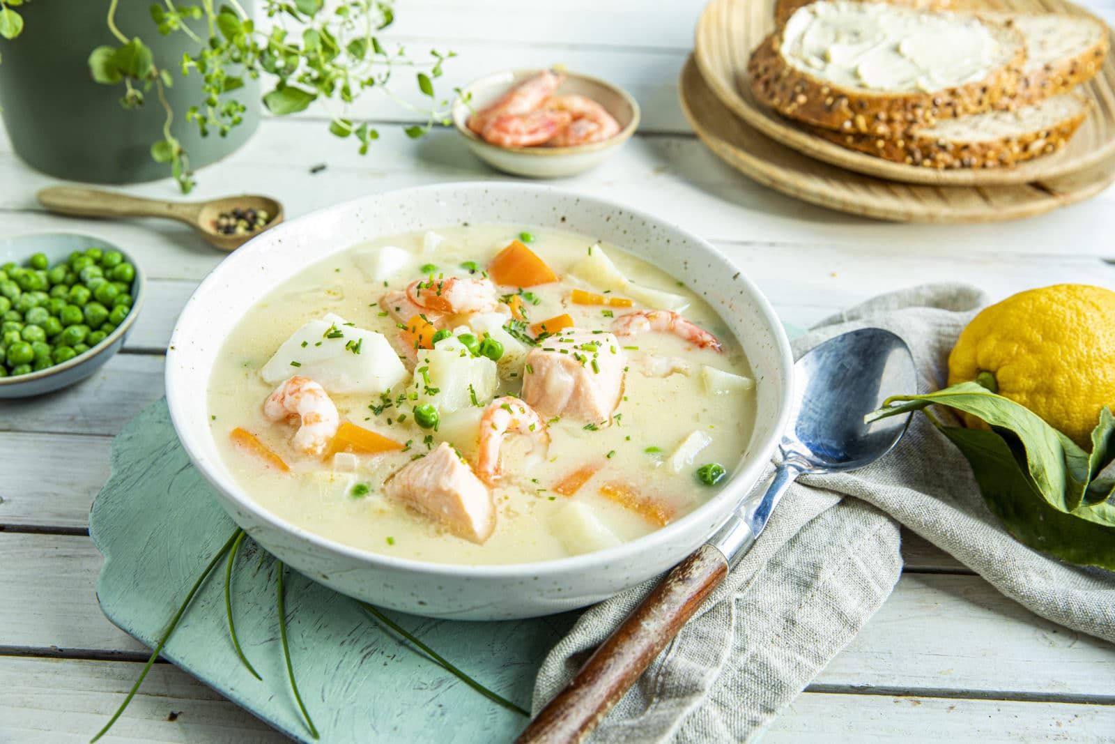 Норвежский суп. Суп домашний. Fiskesuppe.