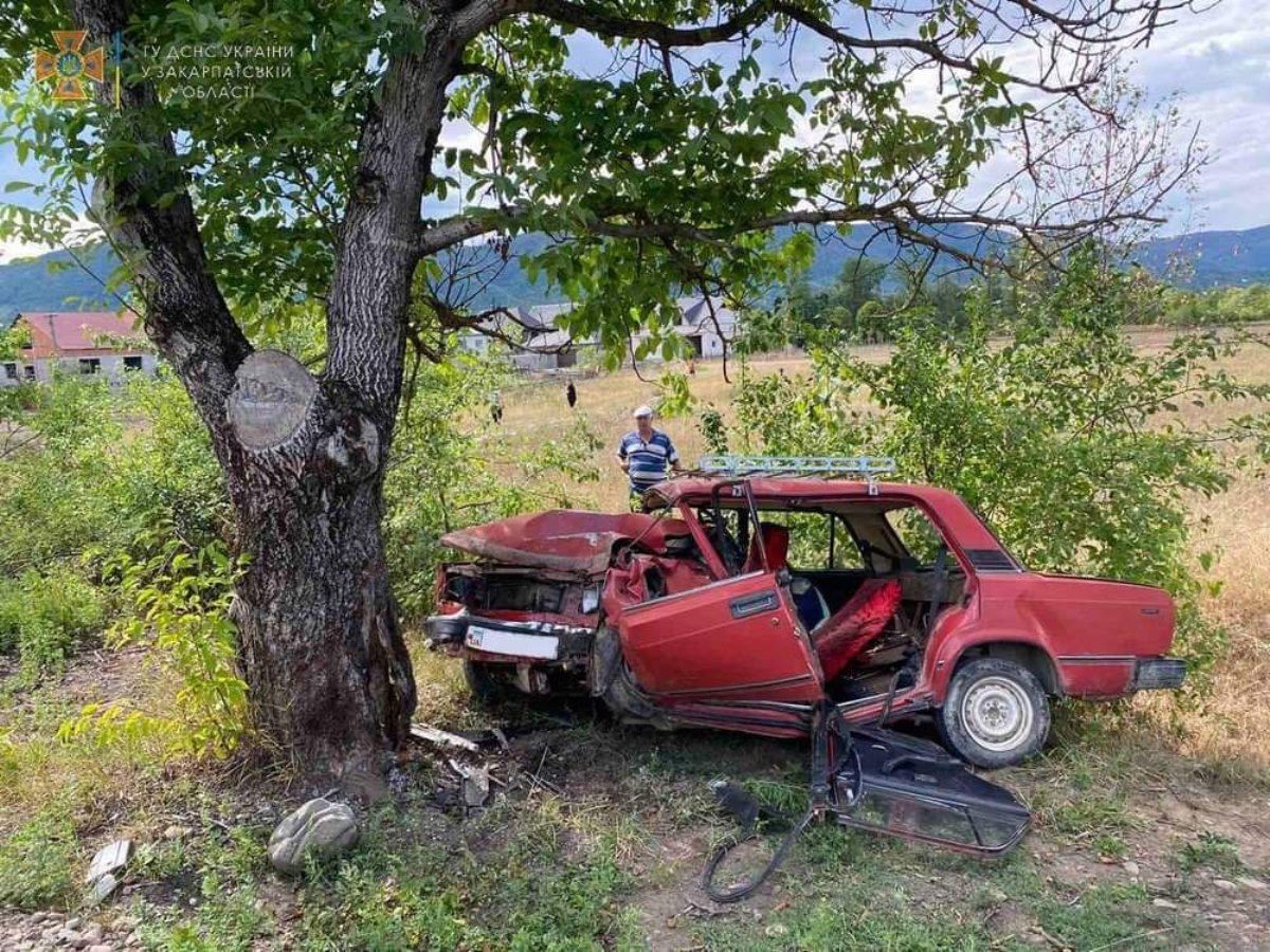 30-річний водій ВАЗ загинув внаслідок зіткнення із деревом на Закарпатті