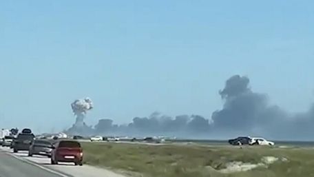 На військовому аеродромі в окупованому Криму пролунали потужні вибухи