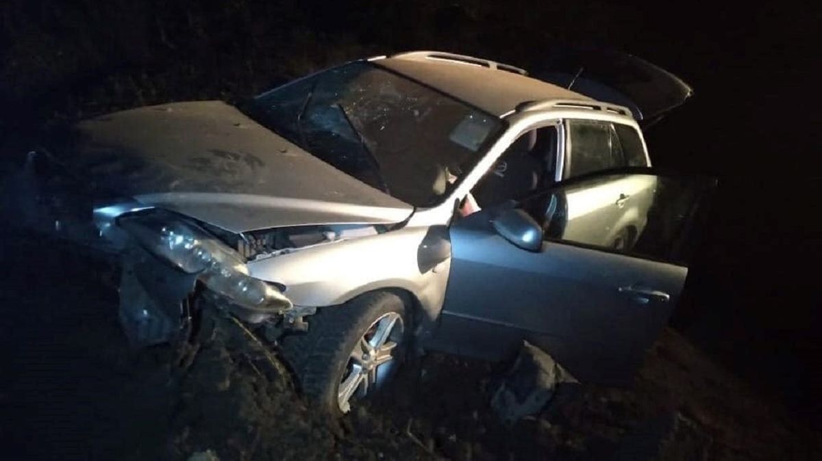 На Самбірщині Mazda 6 з’їхала в кювет, травмувалися п’ятеро людей