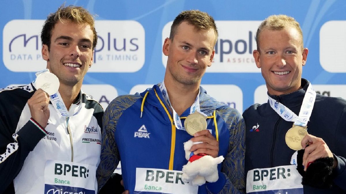 Михайло Романчук став чемпіоном Європи з плавання на 1500 м