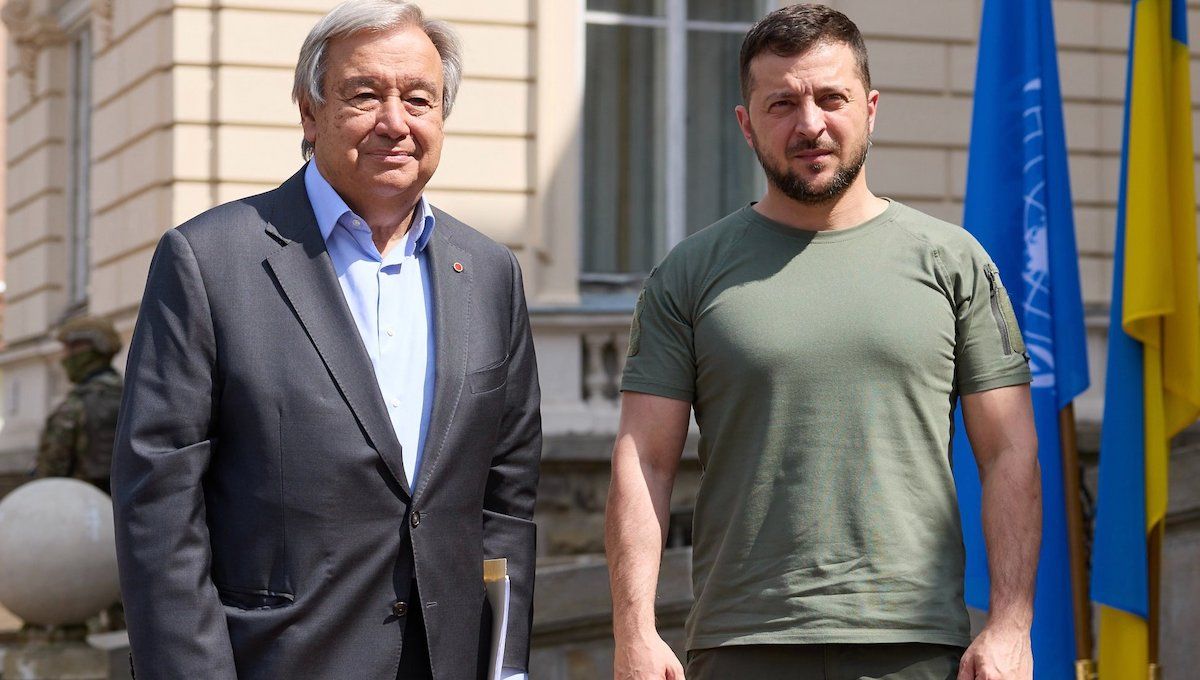 Зеленський  провів зустріч з генсеком ООН у Львові