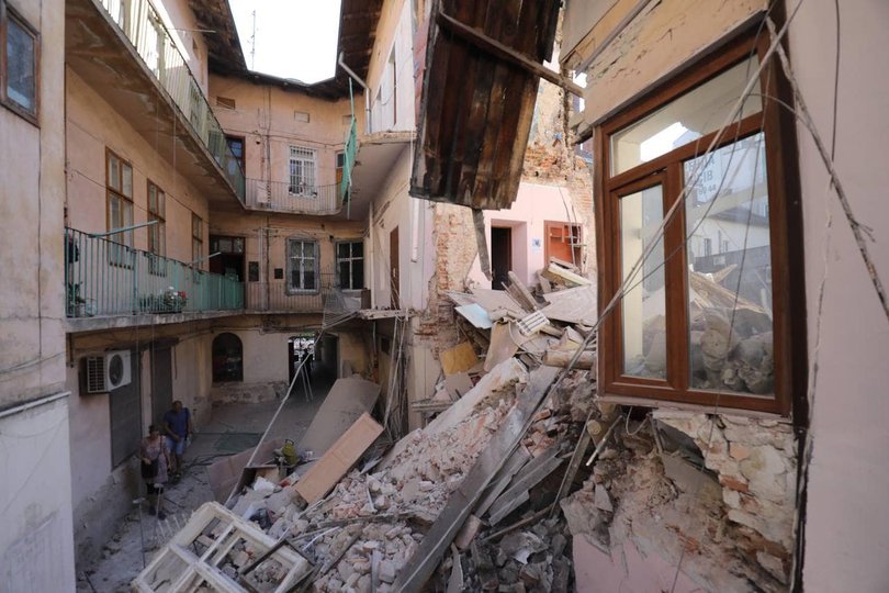 Уночі в житловому будинку в центрі Львова стався обвал 19