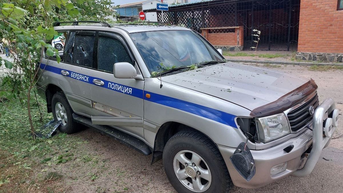 В окупованому Бердянську підірвали автомобіль «заступника керівника ДАІ» 