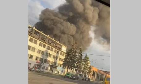 На закинутому заводі ЛАЗ сталася масштабна пожежа