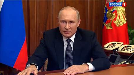 Владімір Путін оголосив у Росії часткову мобілізацію