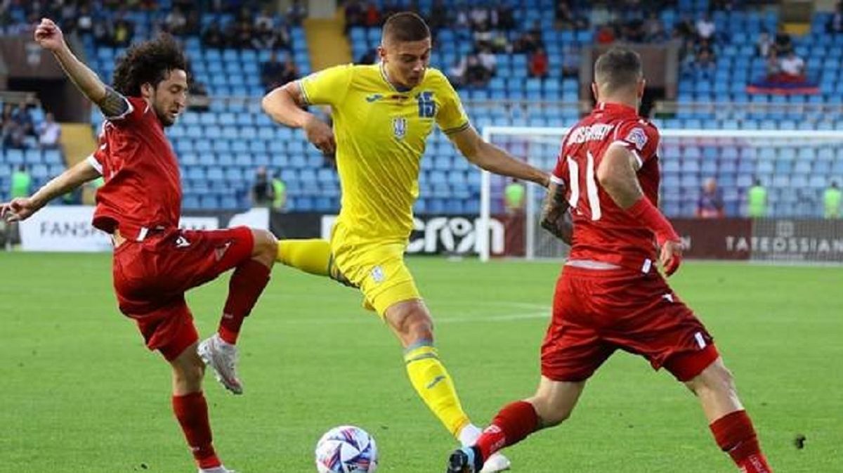 Збірна України з футболу обіграла Вірменію в матчі Ліги націй