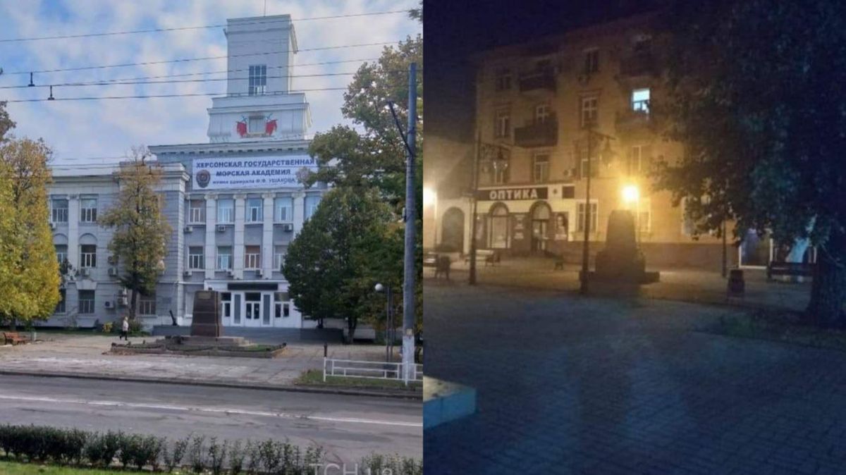 Росіяни демонтували у Херсоні пам’ятники Суворову та Ушакову