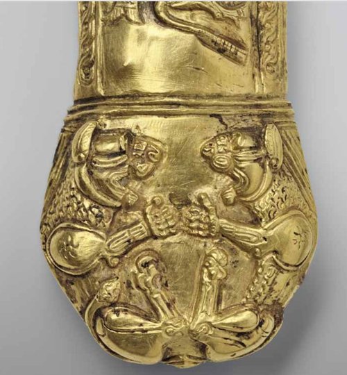 Елементи декору на золотих обкладках піхв. VII ст. до н.е. Лита Могила