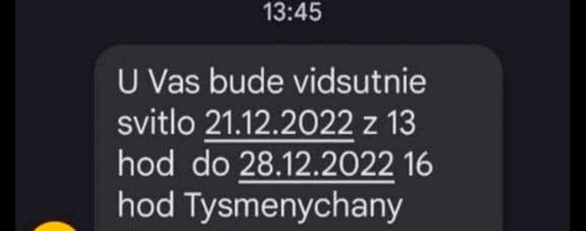 Мешканців Прикарпаття помилково попередили про відключення світла на тиждень