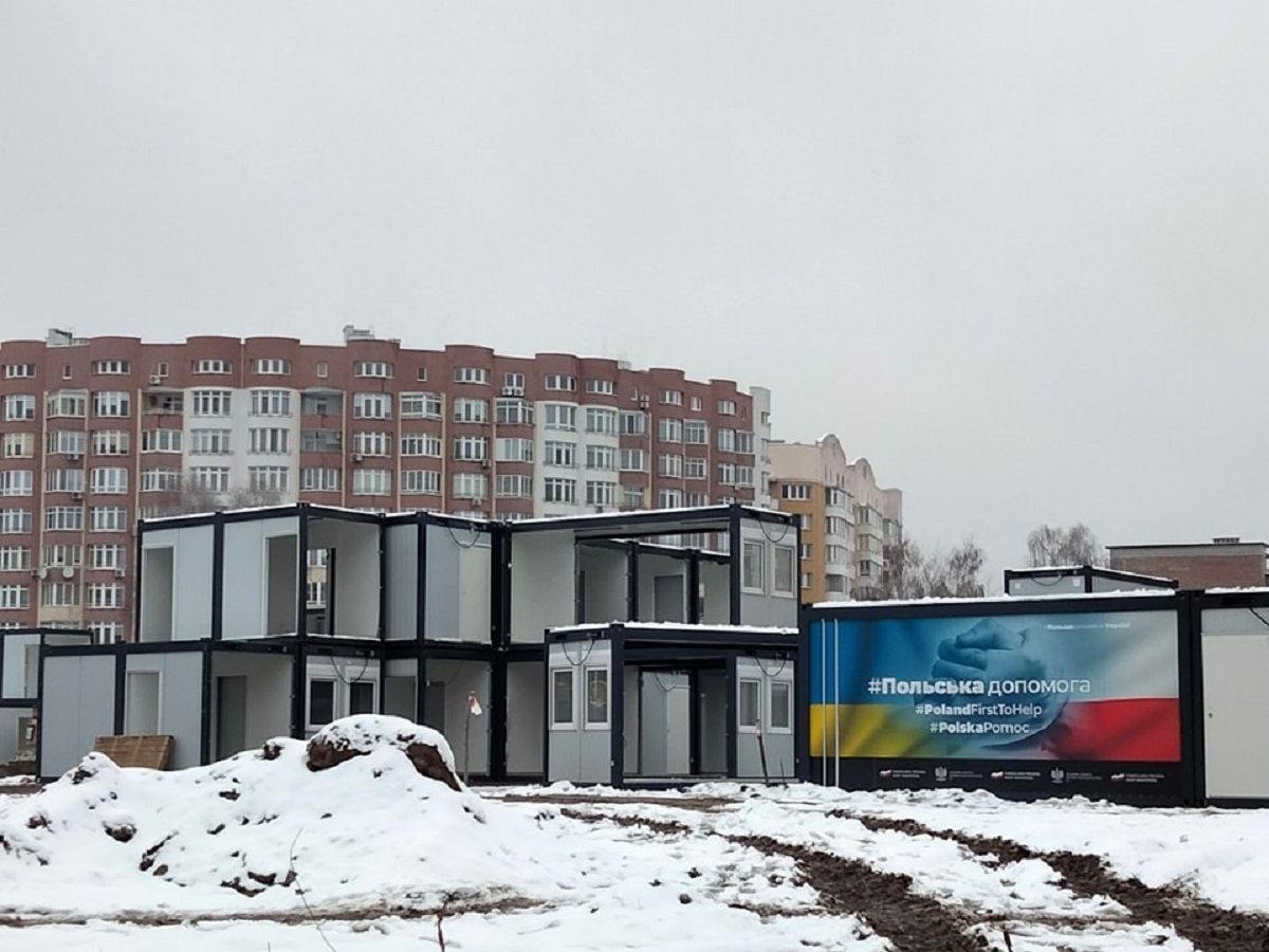 На Сихові будують нове зимове модульне містечко на понад тисячу мешканців