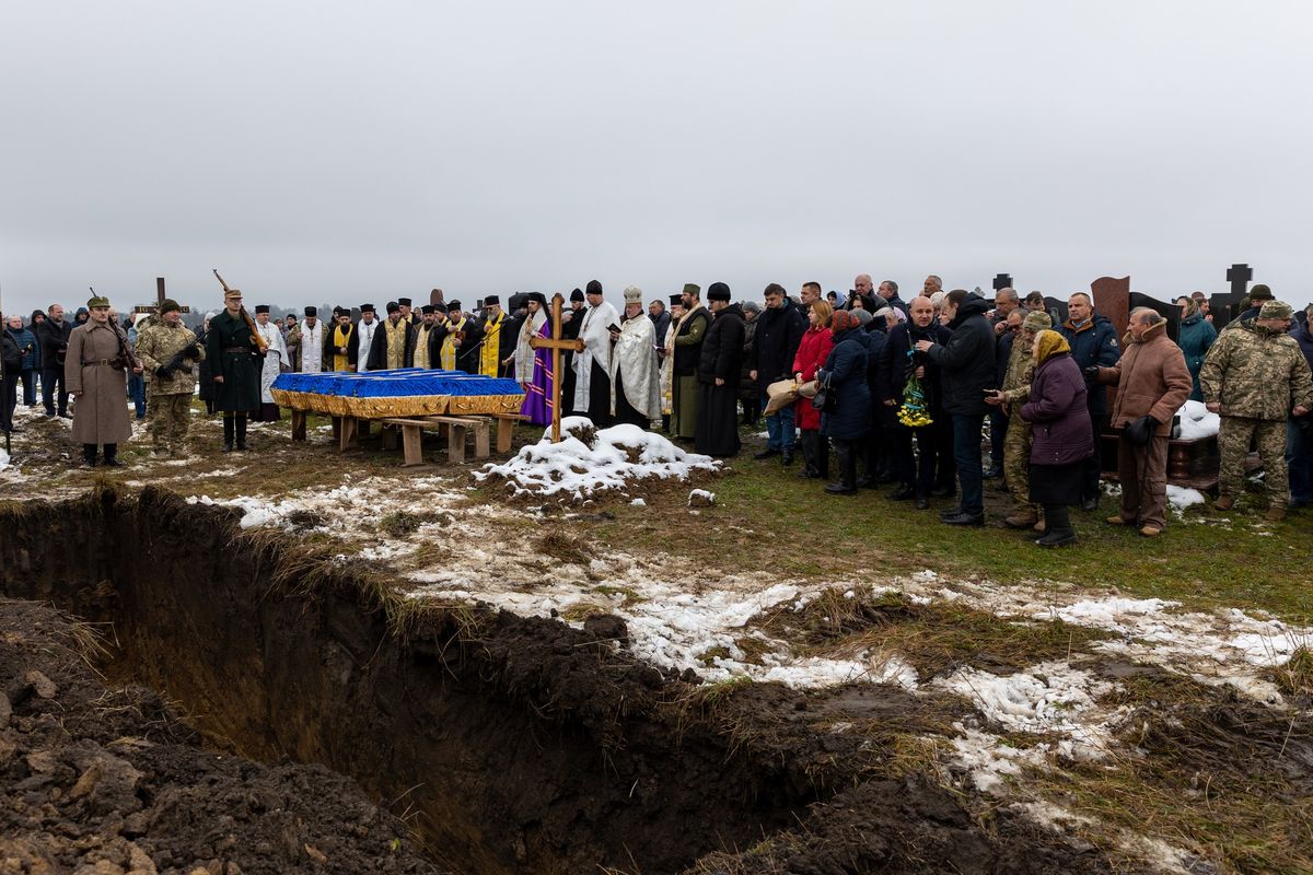 На Тернопільщині перепоховали тіла загиблих у бою з НКВС бійців УПА