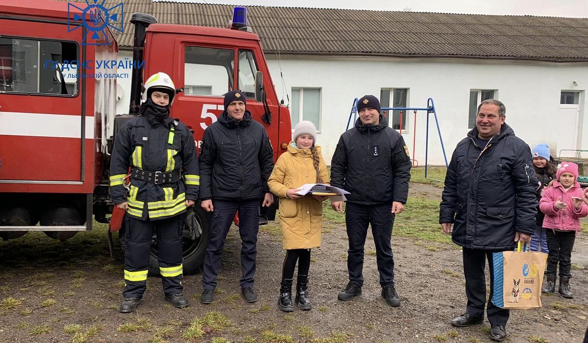 11-річна школярка з Львівщини врятувала з пожежі однокласника
