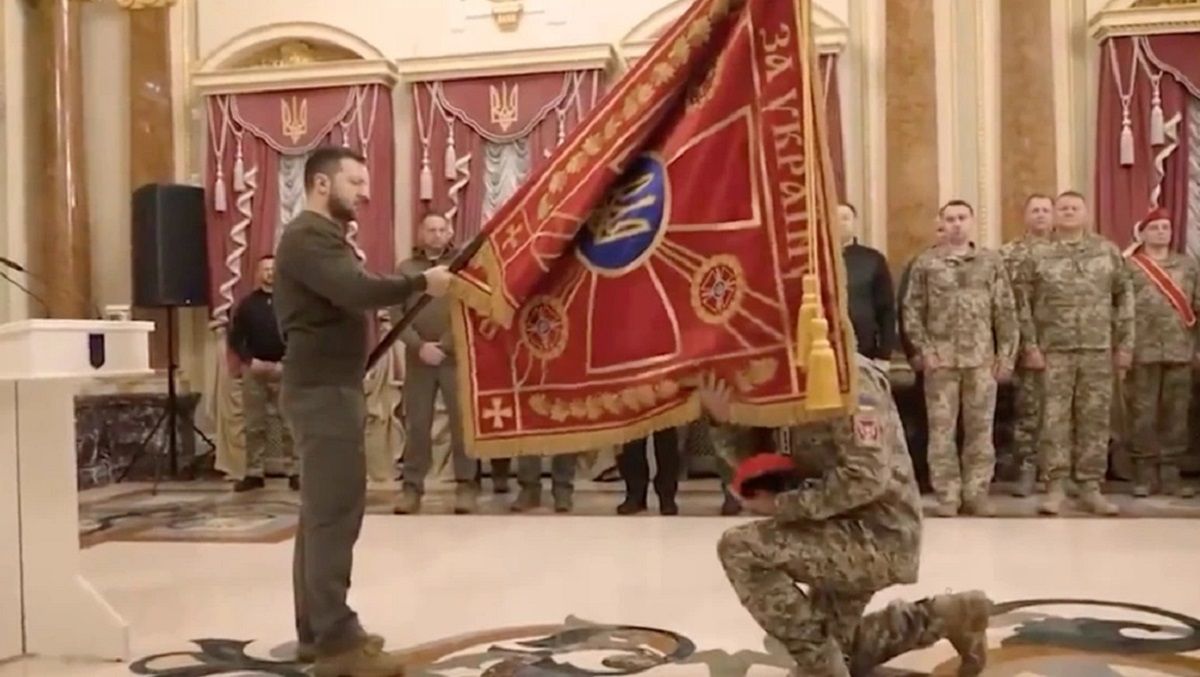 Дві бригади ЗСУ із Львівщини нагородили бойовими прапорами