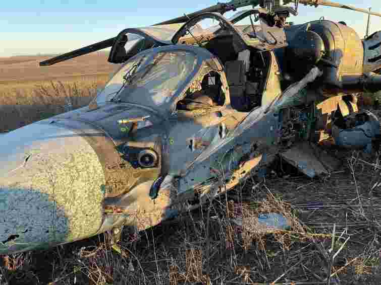 Російська ППО збила власний вертоліт Ка-52 у Запорізькій області 