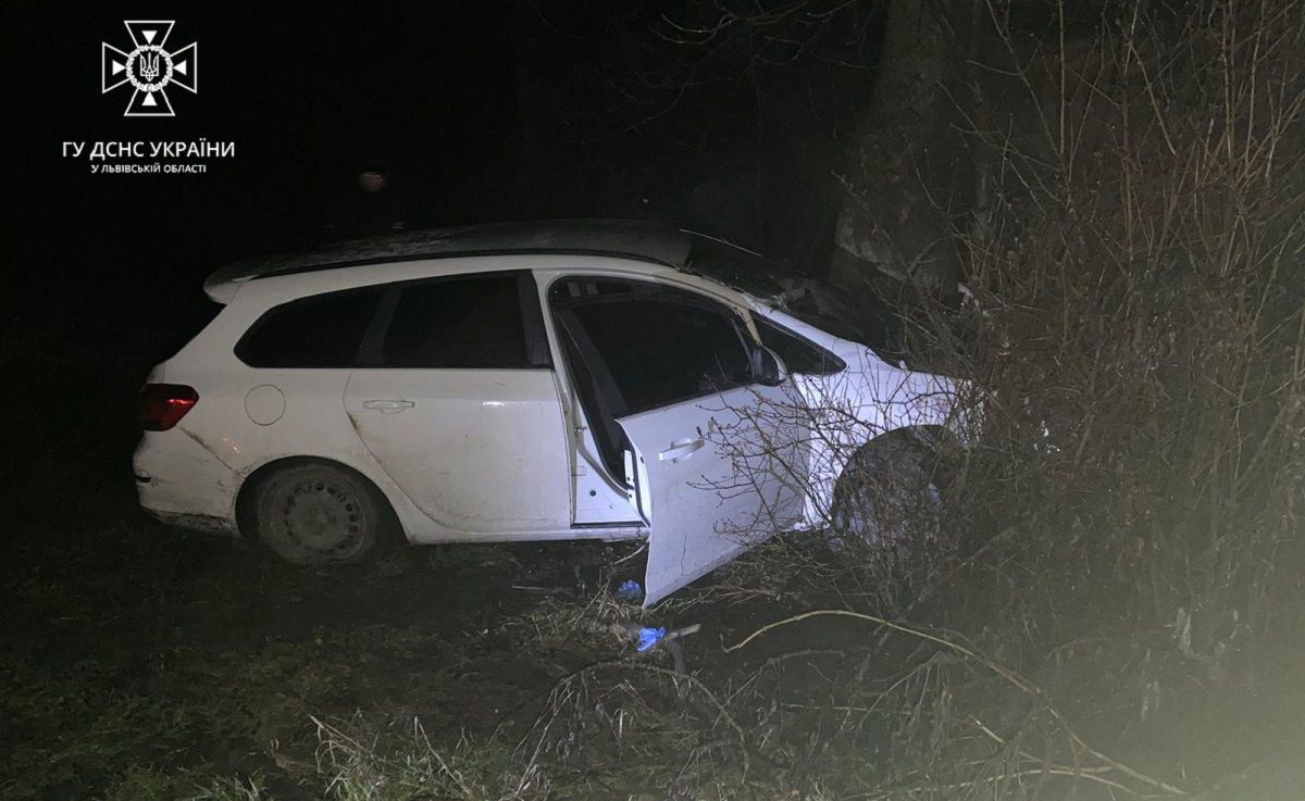 На Львівщині 35-річний водій Opel Astra з'їхав в кювет і загинув