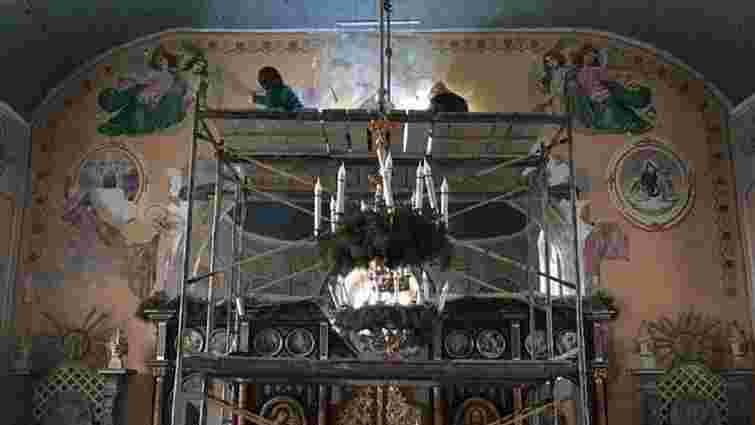 У церкві на Львівщині виявили рідкісний розпис зі сюжетом Старого Завіту