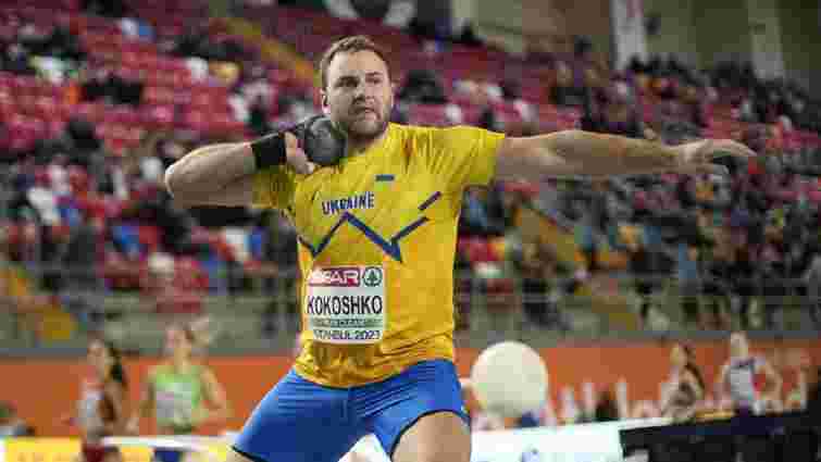 Українець з національним рекордом виграв бронзу ЧЄ зі штовхання ядра