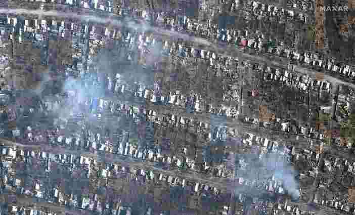 Maxar опублікував супутникові знімки, які показують масштаби руйнувань Бахмута