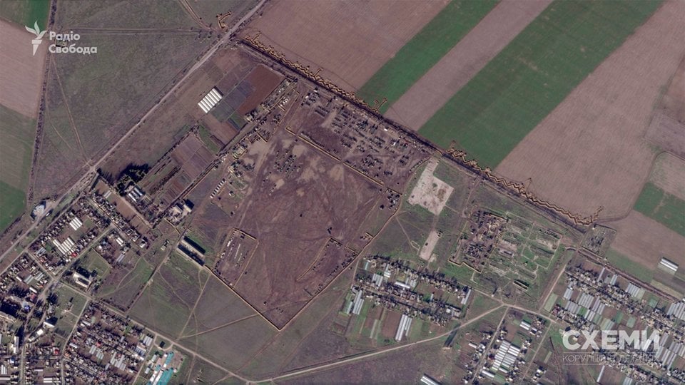 Військова техніка в Медведівці, 3 січня 2023, фото «Радіо Свобода»