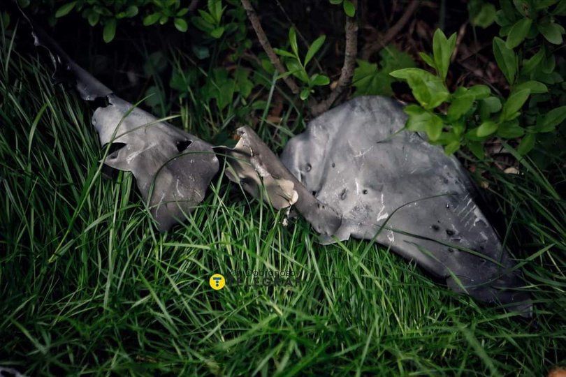 Будинок, у який прилетіло вночі, Київ. (Фото Яна Доброносова)