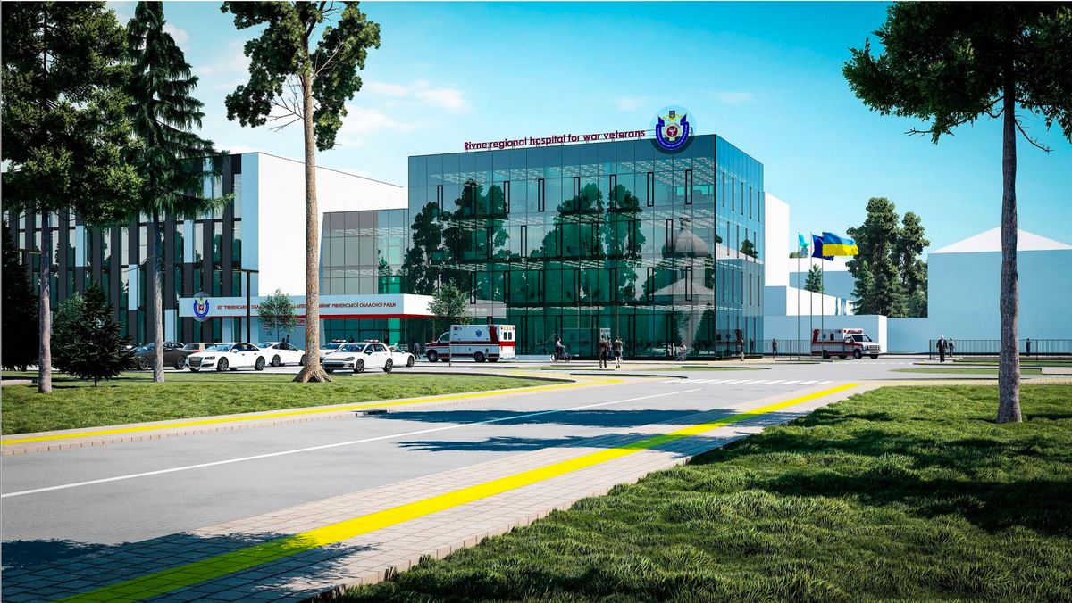 Рівненська ОВА показала візуалізацію нового корпусу госпіталю ветеранів війни 