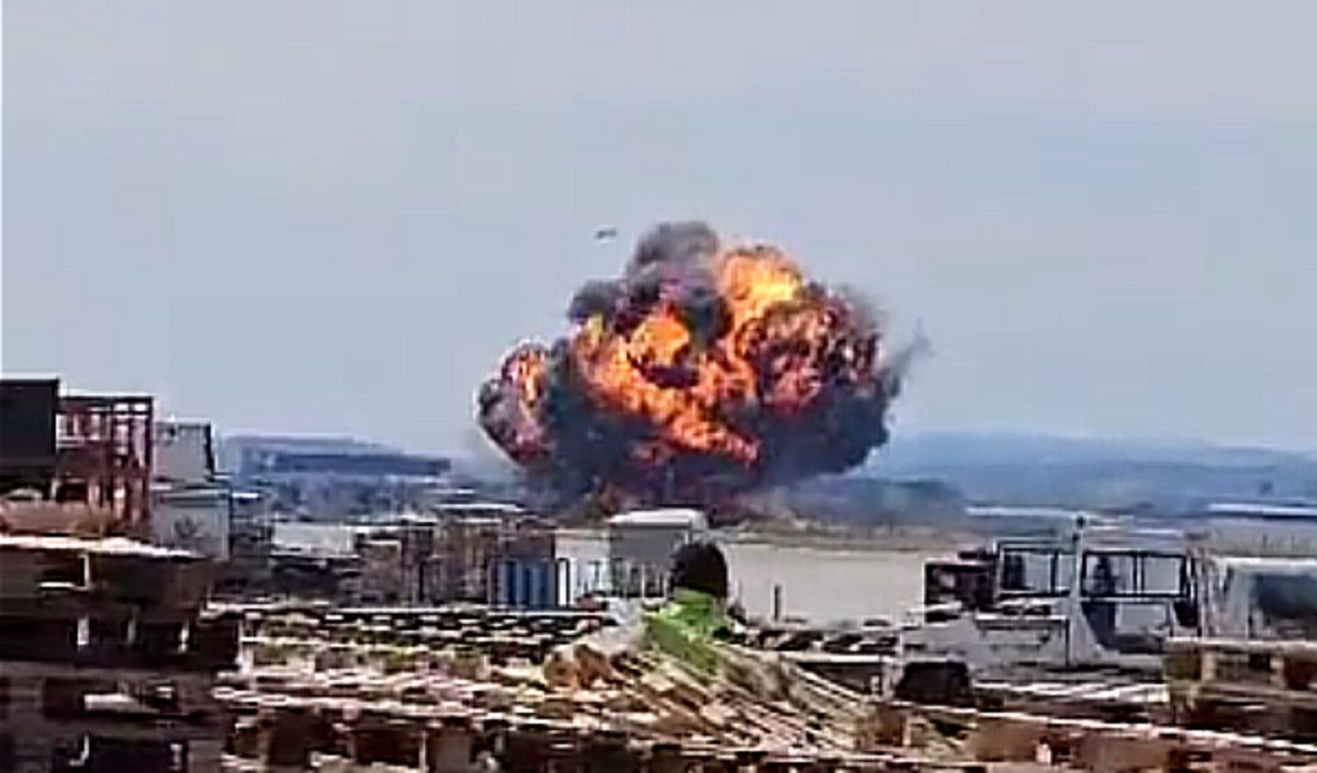 Винищувач F-18 розбився під час показового польоту  в Іспанії