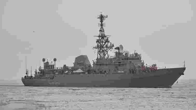 Український дрон влучив у російський корабель «Іван Хурс» у Чорному морі