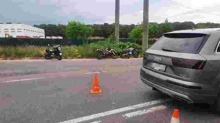 22-річний львівський мотоцикліст травмувався в аварії з Audi