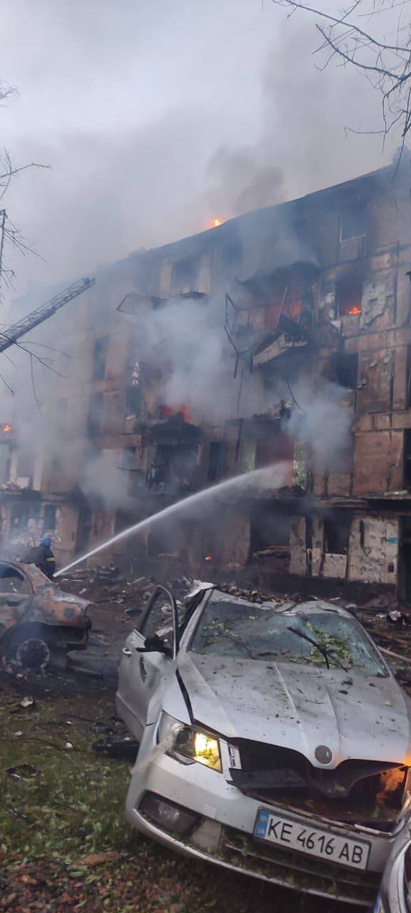 Наслідки атаки росіян на Кривий Ріг, 13 червня 2023, фото Сергія Лисака