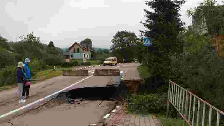 Львівська ОВА опублікувала схему об’їзду зруйнованої дороги в Східниці