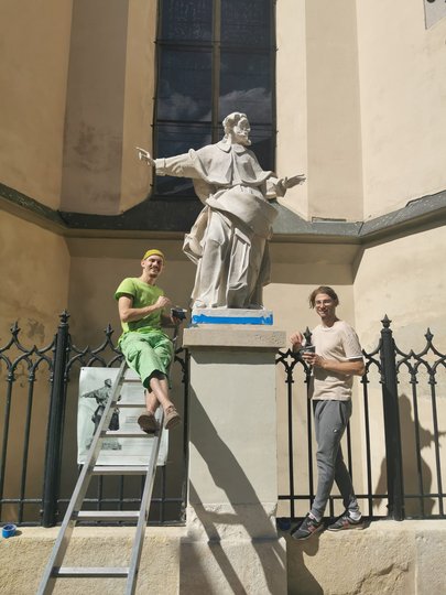 Максим Таранов реставрував скульптури латинської катедри у Львові