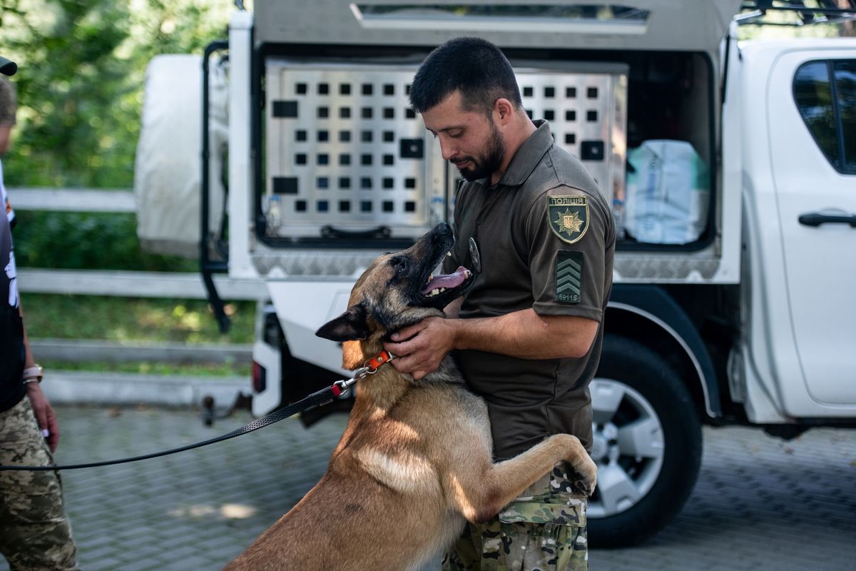 На Рівненщині відбулись змагання собак-детекторів із пошуку вибухівки