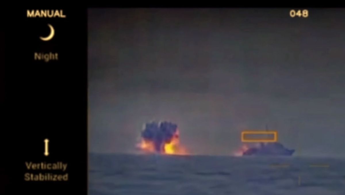 ГУР показало відео роботи надводних безпілотників у Чорному морі