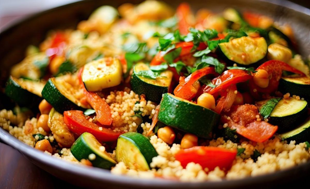 Кускус з запеченими овочами. Рецепт дня