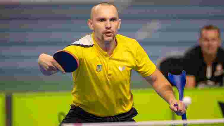 Паралімпієць з Львівщини виборов два золота на чемпіонаті Європи з настільного тенісу