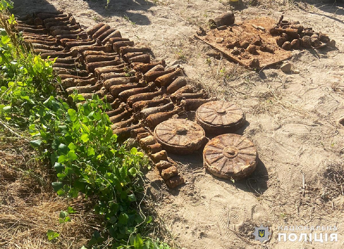 У Житомирі жінка під час копання картоплі знайшла арсенал мін Другої світової війни