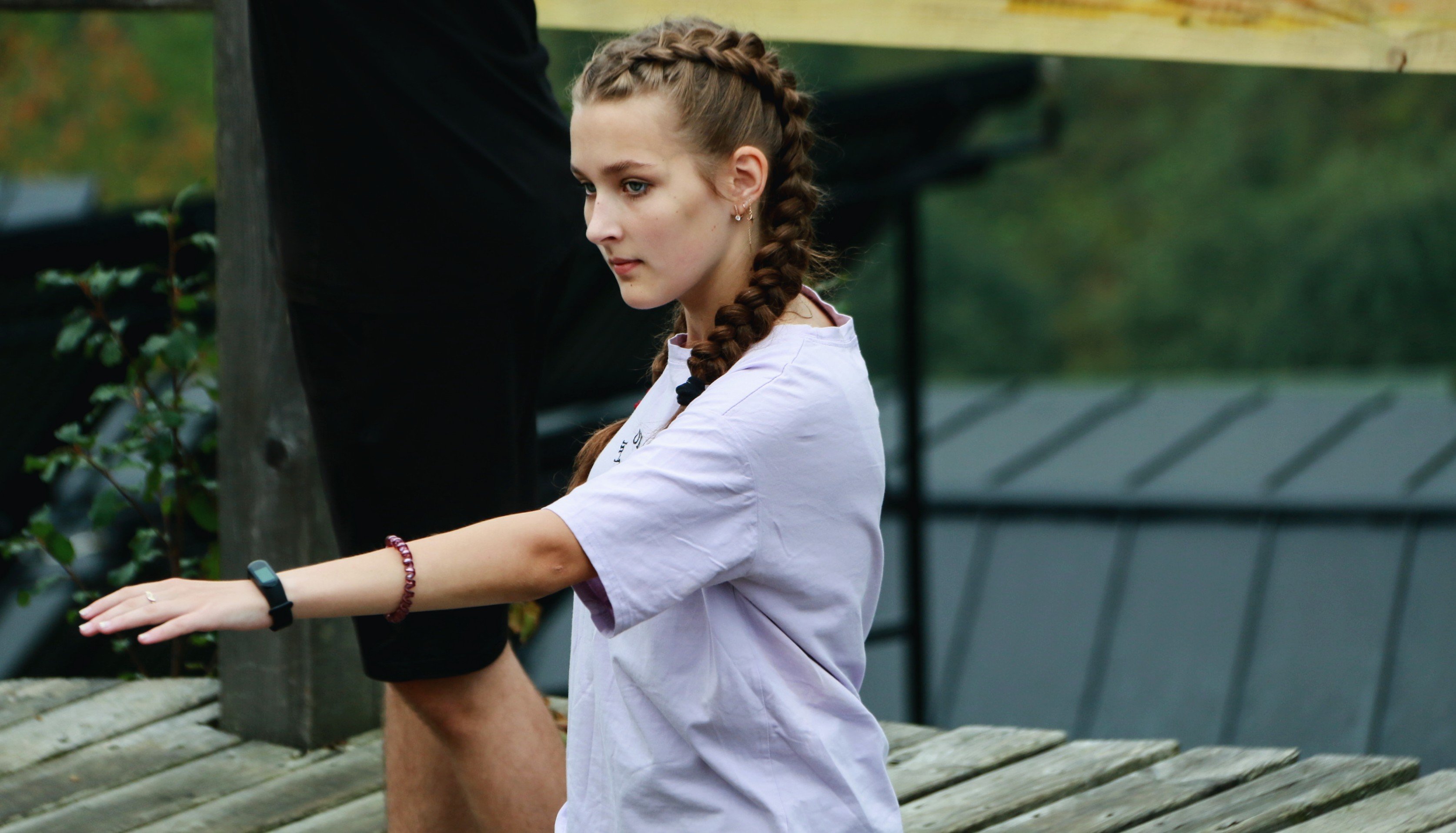 Зарядка на New York Camp (Фото ZAXID.NET)