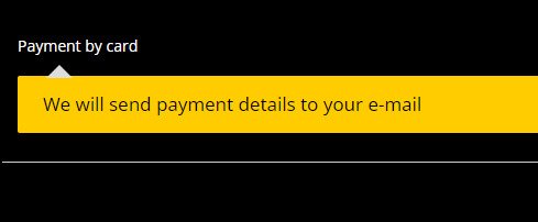 Після дзвінка журналістки на сайті вже обіцяють надіслати реквізити для оплати на пошту
