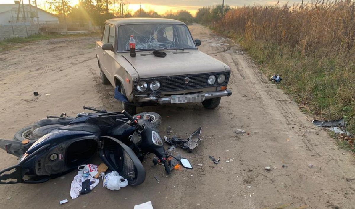 На Львівщині у ДТП загинула 5-річна пасажирка скутера