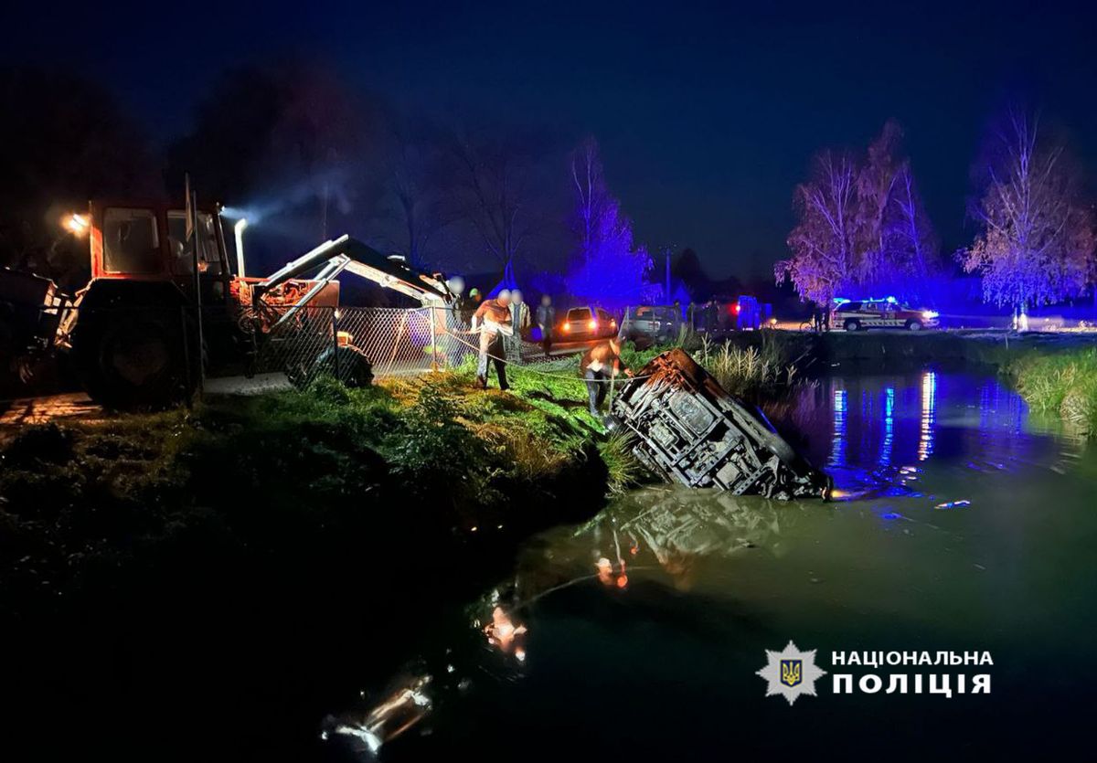 На Волині позашляховик перекинувся у ставок, водій і пасажир загинули