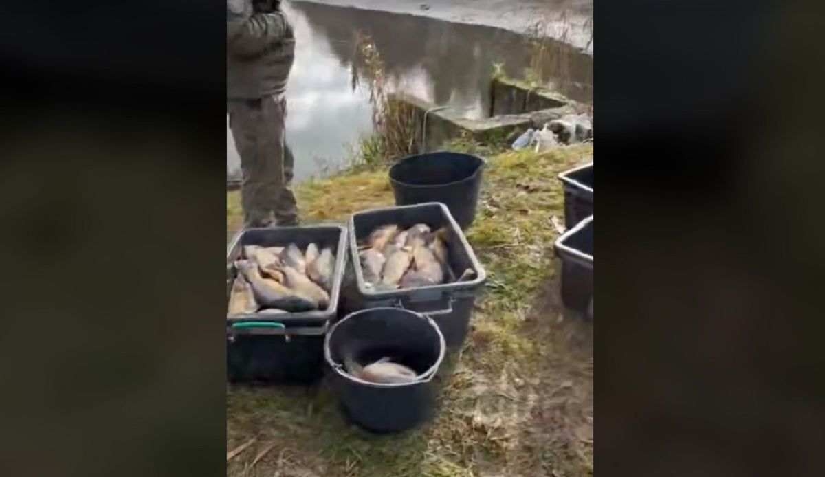 На заповідному озері на Львівщині спіймали рибних браконьєрів