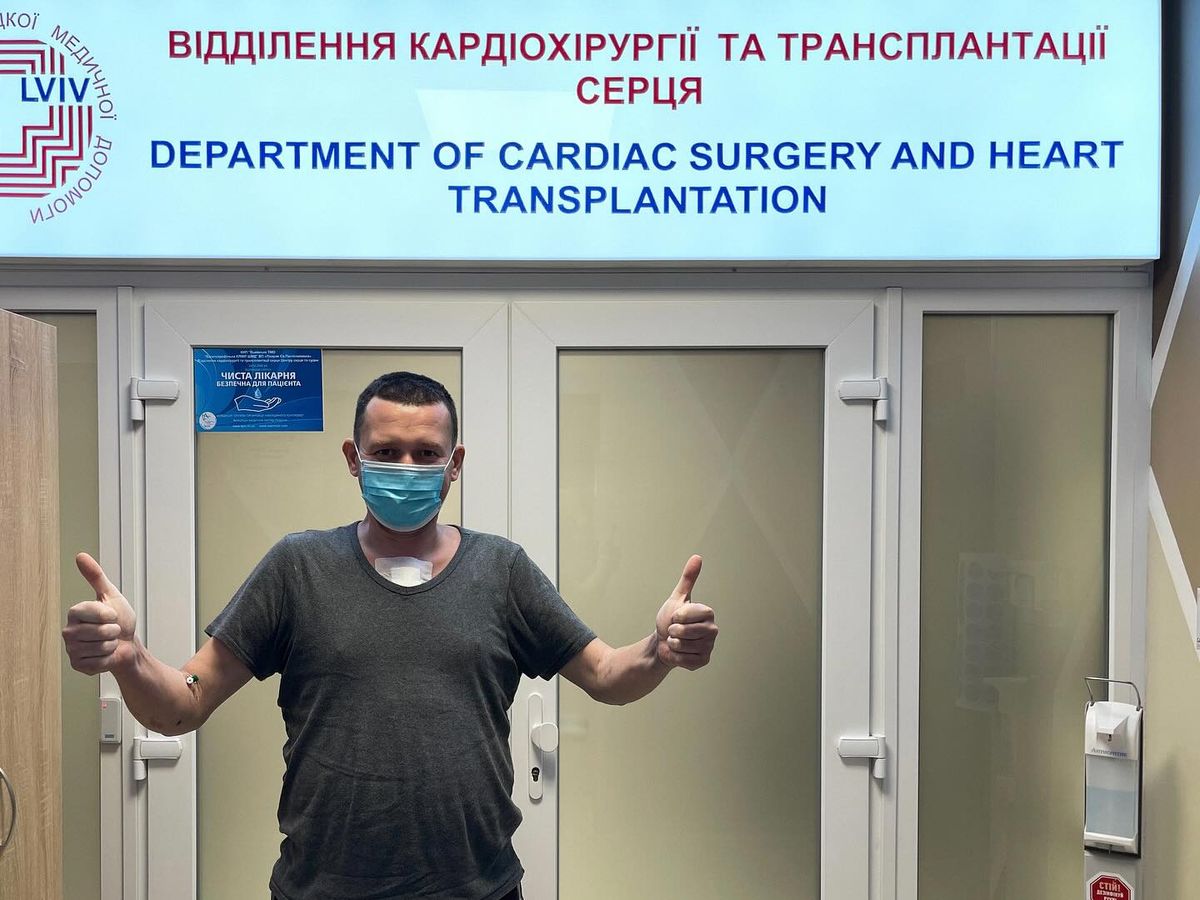 42-річний львів’янин на 12 добу після пересадки серця поїхав додому